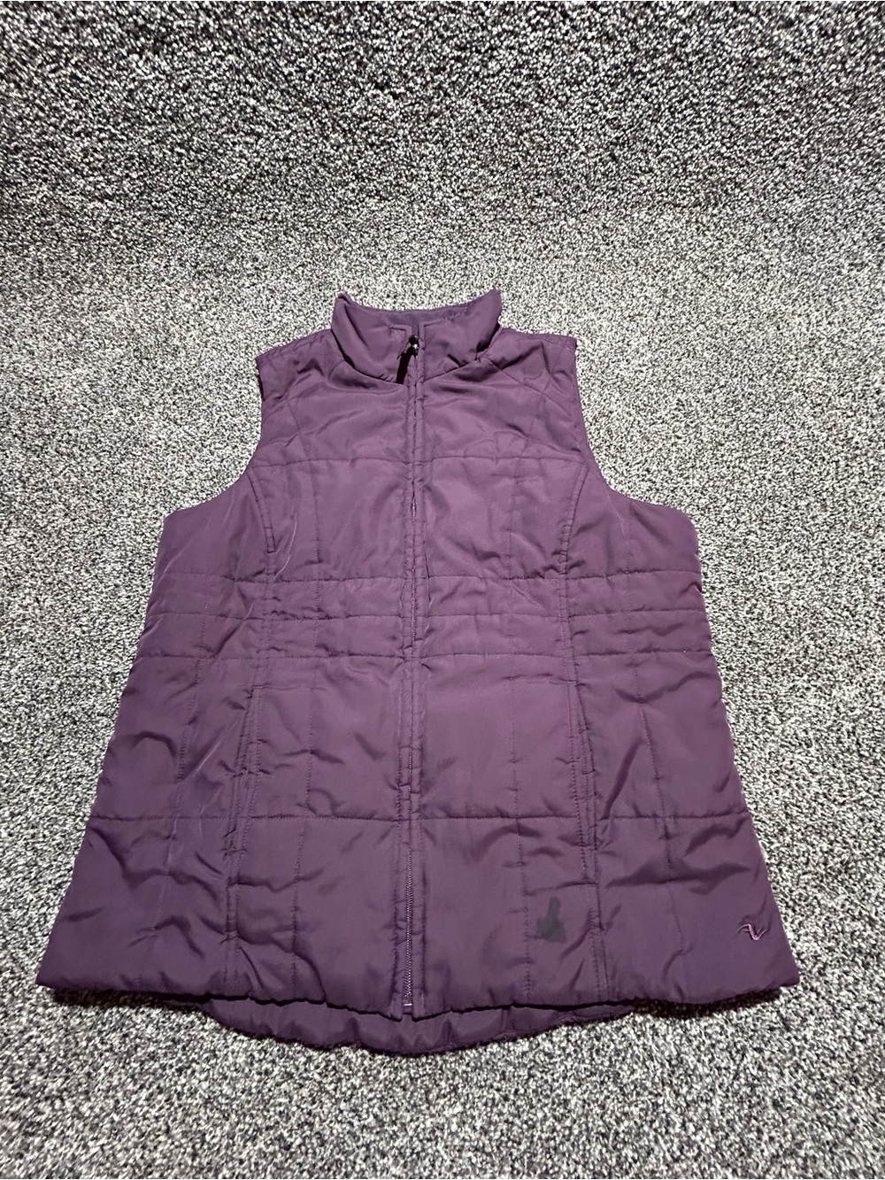 Athletic Works Plum Quilted Puffer Vest